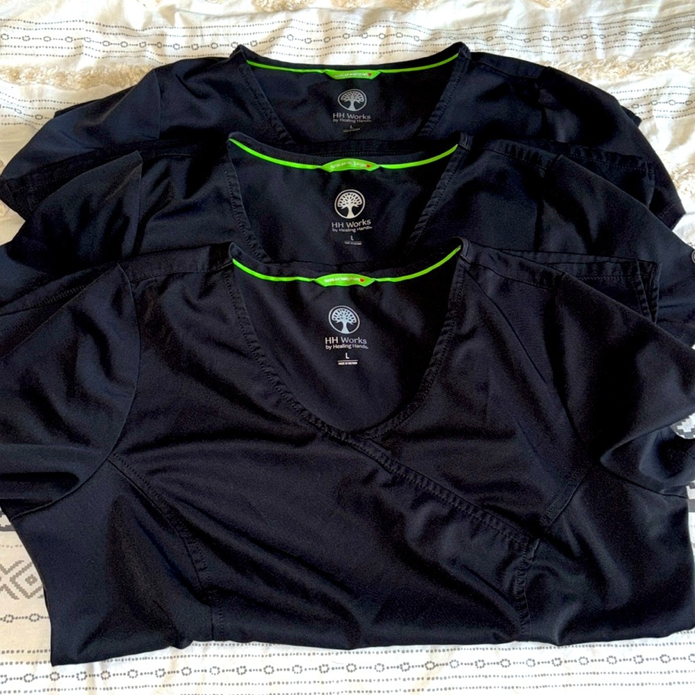 Healing Hands size Large 3 tops HH works